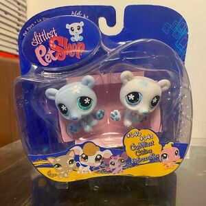 Littlest Pet Shop Polar Bear Pet Pairs #646 #647 NIB